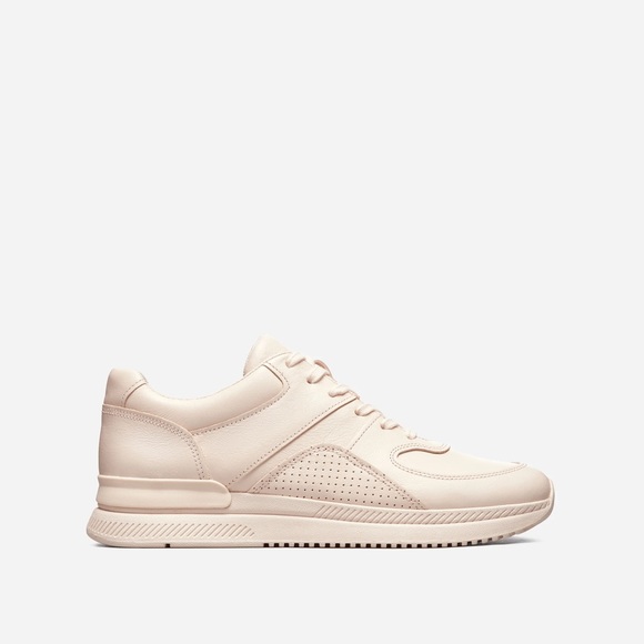 NIB Everlane The Trainer Blush Leather Sneakers - Picture 4 of 8